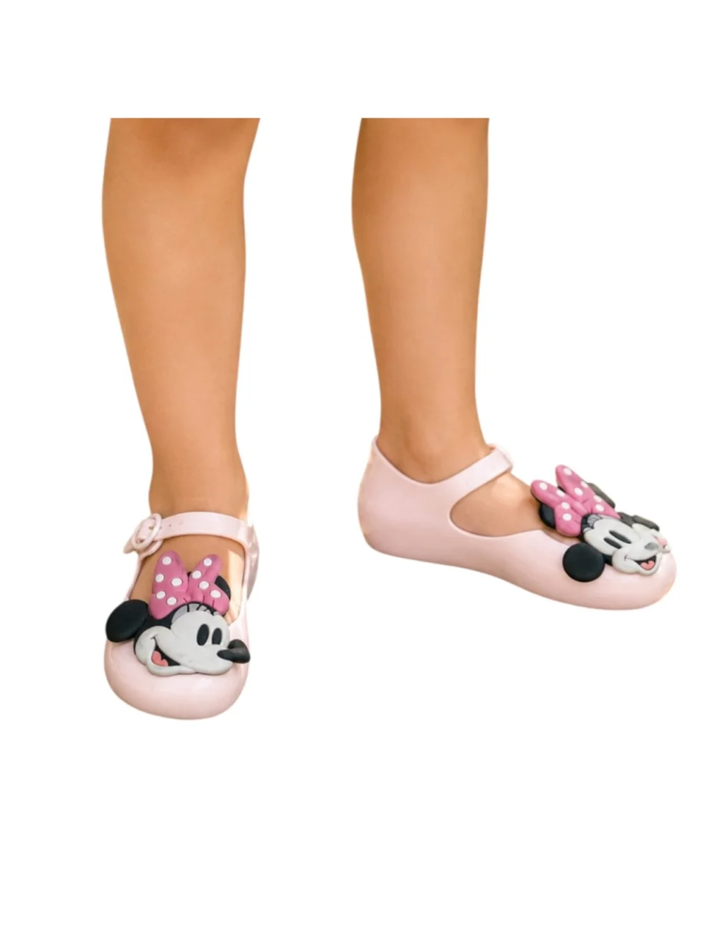Mini Melissa x Disney Minnie Mouse Pink Jelly Mary Jane Shoes Girls Size 10